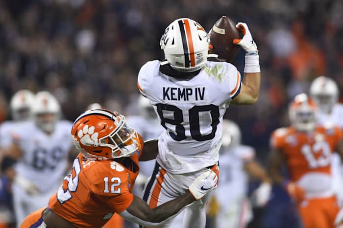 Billy Kemp IV 2019 Virginia football vs. Clemson USATSI_13764797
